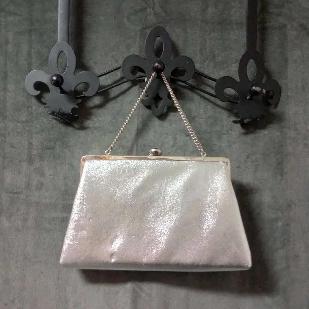 Vintage 60s Coblentz Original Silver Purse with Chain EUC